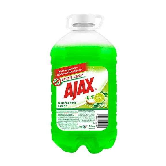 Limpiador Multiusos Líquido Ajax Bicarbonato Limón Máxima Eficacia 3.7 L