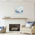 thumbnail image 2 of Stupell Industries Nautical Boats Sailing Sea Waves Coastal Painting White Framed Art Print Wall Art, 2 of 7