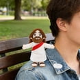 thumbnail image 4 of Magnetic Shoulder Animal Plush Toy, Cute Sloth Monkey Stuffed Animal That Sits on Shoulder, Interactive Soft Buddy for Desk Decor, Funny Novelty Gift for Friend, 4 of 5