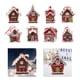 thumbnail image 5 of Christmas Village House Figurine Pendant, Christmas Tree Hanging Ornament Charm Pendant for Festival, Office, Wreath Garland, 5 of 5