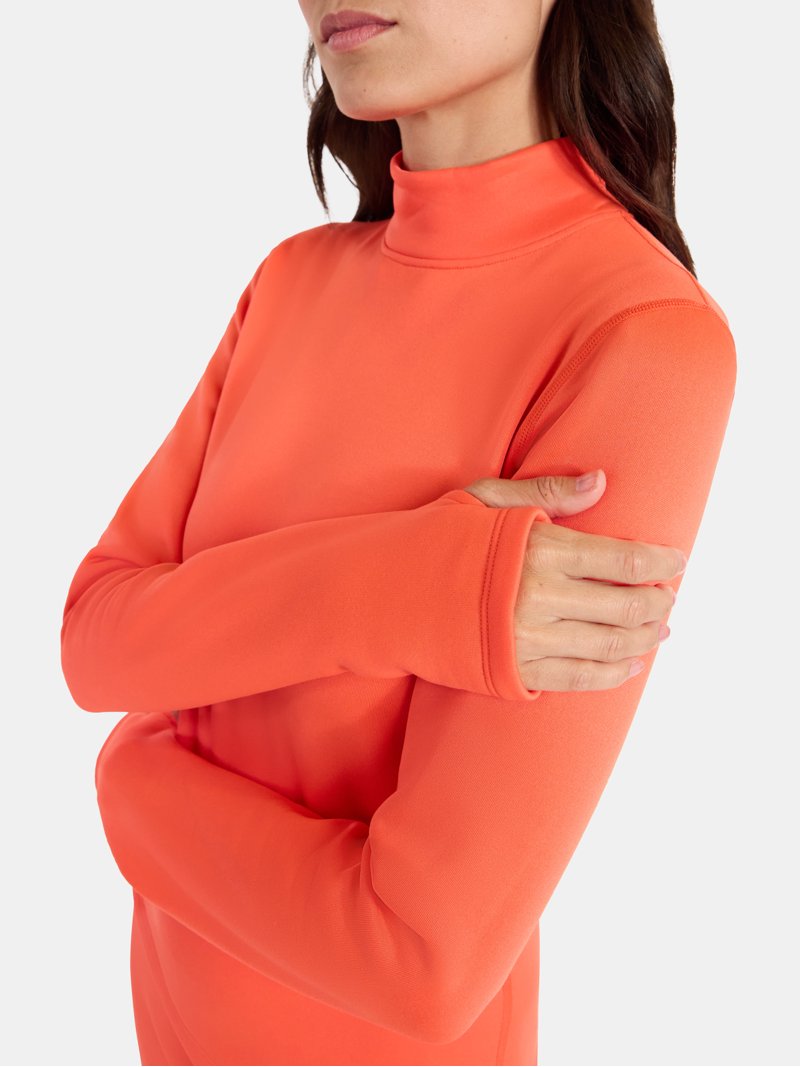 Ozark Trail Women's Warmest Thermal Long Sleeve Fleece Mockneck