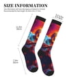 thumbnail image 2 of Compression Socks for Women and Men - Halloween Vibrant Pumpkin Carver Compression Socks Circulation for Workout, 2 of 8