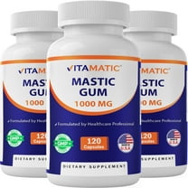 3 Pack - Vitamatic Mastic Gum 1000mg per Serving 120 Capsules