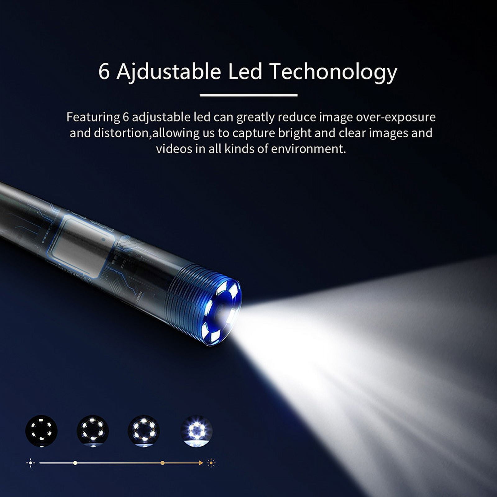 2.0 MP Wireless Endoscope 5.5mm WiFi Inspection Camera 1080P HD Borescope Snake Pipe Camera With 6 Led ,Various Applicable