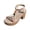 Orange, variant on Platform Heeled Sandals for Women Summer Casual Bohemian Espadrille Wedge Sandal Beaded Ankle Strap Beach Shoes size 7.5 Orange