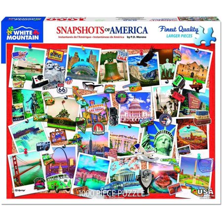 White Mountain Puzzles, Snapshots of America 1000 Piece Puzzle