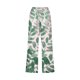 thumbnail image 3 of Pantalones Casuales de Mujer de Impresión Floral Cintura Elástica Suelta, Pantalones de Pierna Ancha Recta con Bolsillos, 3 of 7