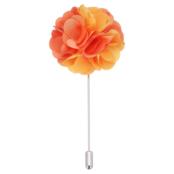 Uxcell Flower Boutonnieres Pin, 1 Pcs Lapel Pin for Men Camellia Flower for Suit Wedding Anniversary, Purple