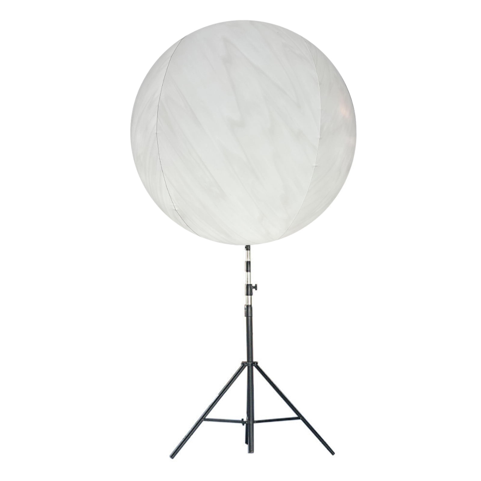 Miumaeov 1.5M LED Inflatable Balloon with Stand Tripod PVC Coating Light Up Balloons for Party Birthday Wedding Advertising Stage Decoration White Light