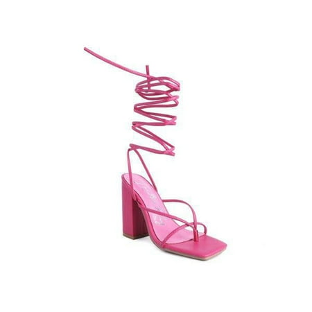 

Pole Dance Lace Up Block Heeled Sandal