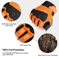 thumbnail image 2 of INBIKE Half-Finger Bicycle Gloves Unisex MTB Biking Gloves Orange, 2 of 7