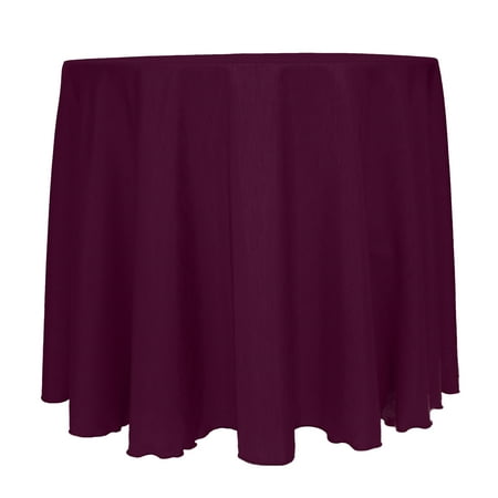 

Ultimate Textile Reversible Shantung Satin - Majestic 102-Inch Round Tablecloth Aubergine Eggplant