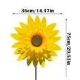 thumbnail image 4 of Cute Sunflower Windmills Colorful Daisy Flower Wind Rotater with Stake Sunflower Wind Swivel Sculptures for Yard Patio Garden Party Outdoor Decor 29.5inch, 4 of 9
