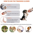 thumbnail image 3 of 2Pcs Pet Training Clicker with Wrist Strap for Dog Training -Black + Blue, 3 of 8