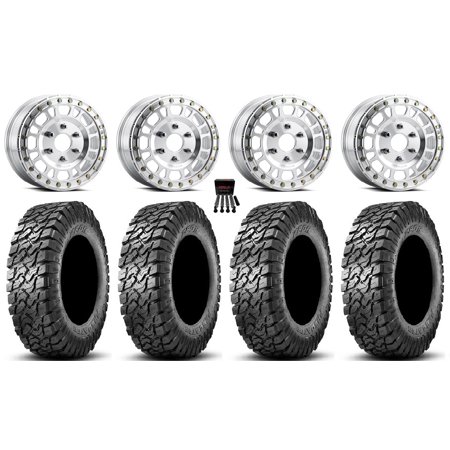 Method 412 Beadlock 15 Wheels Machined 30 Predator Tires Can-Am Maverick R
