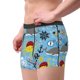 thumbnail image 2 of Balery Pirate Marine Animals Calzoncillos bóxer para hombre, ropa interior de algodón suave y transpirable con cinturilla de nailon-XX-Large, 2 of 5