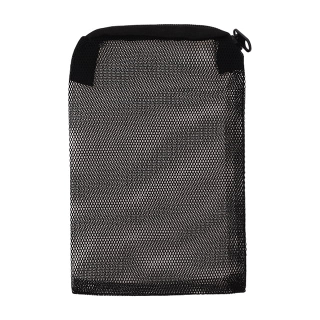 Bolsas de malla fina para medios de filtro de acuario Unique Bargains, bolsas con cremallera para filtro de carbón activado y resina, negras, 5.9 x 3.9 pulgadas