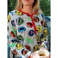 thumbnail image 6 of Sesame Street Women's Long Sleeve Dorm Nightgown Sleep Dress Pajamas WF21486DR, 6 of 7