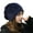 Navy Blue, variant on Skymirror Women Beanie Hat Elastic Soft Solid Color Baggy Slouchy Keep Warm No Brim Plush Women Winter Beanie Fashion Accessories