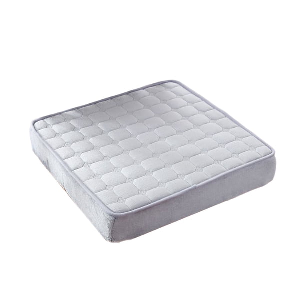 Cojín de esponja para asiento de coche Injueey cubierta de patrón de rejilla gruesa y súper suave 40x40x8cm