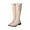 Beige, variant on Jienlioq Women'S Winter Boots Oversized Thickened Warm Cotton Boots Belt Buckle High Sleeve Boots Zipper Knight Boots