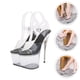thumbnail image 4 of 1 par de sandalias de tacón de aguja transparentes para mujer, calzado sexy de verano, 4 of 6