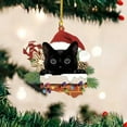 Christmas Hanging Flat Acrylic Double Side Cute Cartoon Cat Pattern