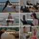 thumbnail image 5 of 5 pares de calcetines de pilates y yoga con agarre para mujer, antideslizantes, para pilates, entrenamiento, barra, ballet, danza y hospital, F87, 5 of 6