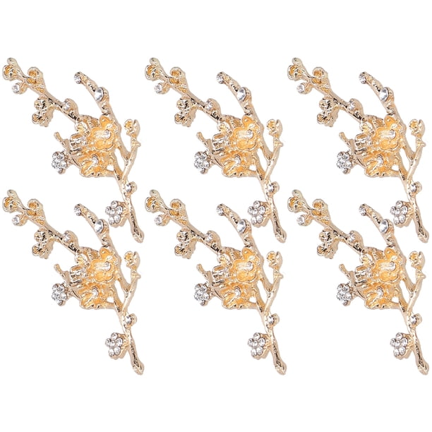 Broche, 6 piezas Broche con forma de flor Broche decorativo para ropa Diseño aerodinámico