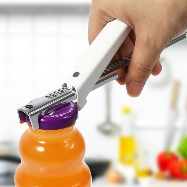 TOPINCN Jar Opener, Bottle Opener,Practical Stainless Steel Adjustable Professional Can Bottle Jar Lid Opener Manual Kitchen Tool