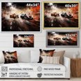 thumbnail image 4 of Designart "Speedy Formula One Car on Speedway III" Architecture Framed Wall Art Decor - Modern Black Race Tracks Entryway Framed Wall Art, 4 of 6