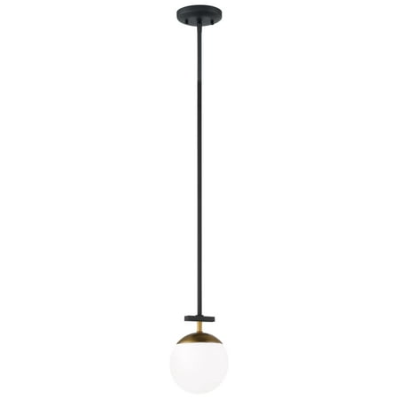 

George Kovacs Alluria 6 Wide Coal and Autumn Gold Mini Pendant