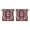 Ethnic, variant on Ethnic Inspired Symmetrical Mandala Kitchen Curtains Set of 2 - 27.5x24 Inch Geometric Folk Style, Semi-Sheer Tier Curtains