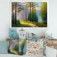 thumbnail image 3 of Designart 'Subtle Sunset Light Through The Trees II' Lake House Framed Art Print, 3 of 4