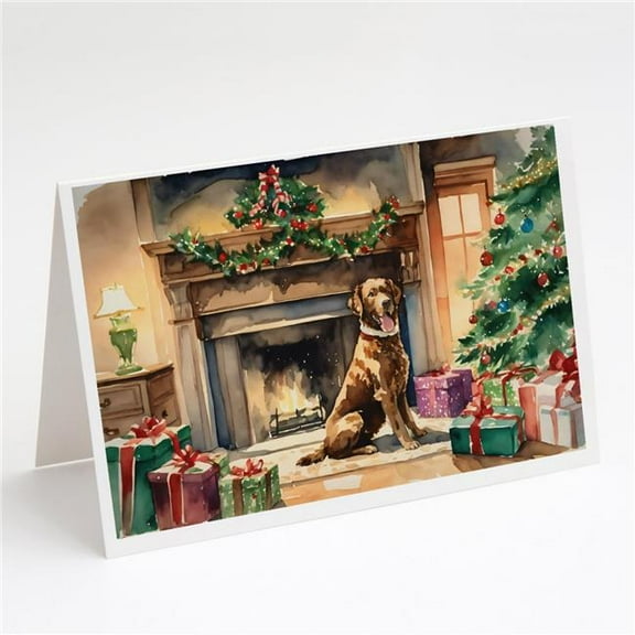Chesapeake Bay Retriever Cozy Christmas Greeting Cards Pack of 8 7 in x 5 in