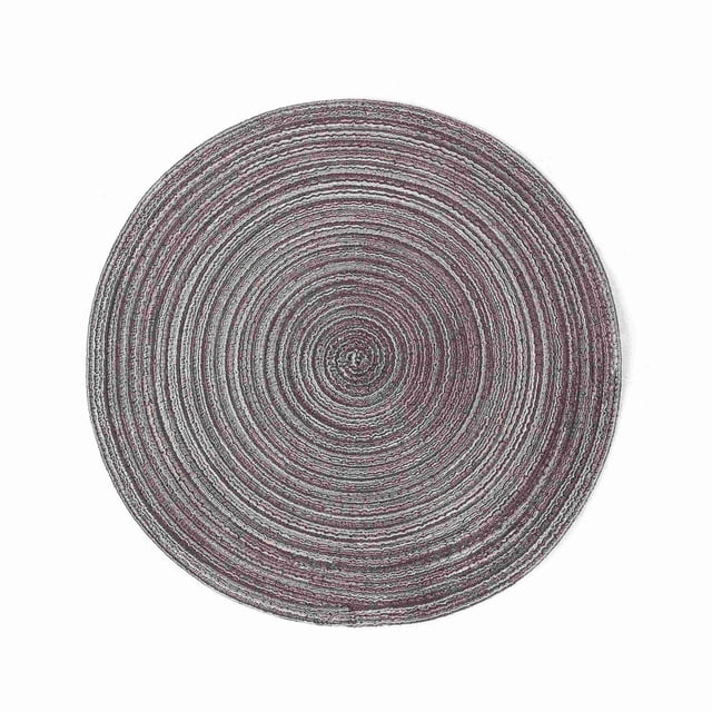Teissuly New Placemats Washable Woven Vinyl Placemats For Dining Table Easy To Clean Plastic Placemats Dining Table Set