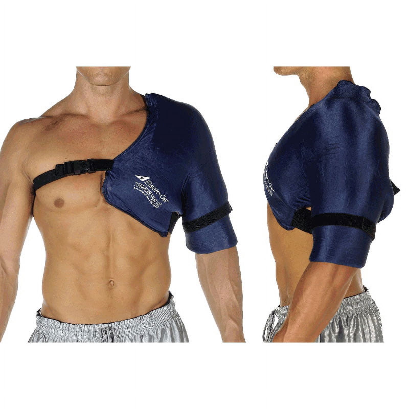 Elasto-Gel Shoulder Wrap Hot/Cold, Re-Usable, Not Leak if Punctured-1 Each