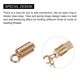thumbnail image 4 of 300uds Bobina Cuerda Extremos Unique Bargains Dorado Claro 3.5x8.5mm, 4 of 6