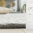 thumbnail image 4 of SAFAVIEH Micro-Loop Blazhe Floral Area Rug, Silver/Ivory, 5' x 5' Square, 4 of 10