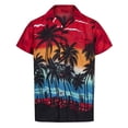 thumbnail image 1 of DPTALR Men's Hawaiian Shirt Short Sleeves Printed Button Down Summer Beach Shirts Tops, 1 of 3