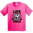 thumbnail image 3 of Inktastic Soccer Life is More Fun with Goals Youth T-Shirt, 3 of 5