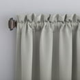 thumbnail image 2 of Sun Zero Nolan Energy Saving Blackout Rod Pocket Curtain Panel, 40"X95", Silver (Single Panel), 2 of 8