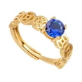 thumbnail image 1 of Rings Creative Sand Gold Set Zircon Gold Plated Rings ηε сщ B9V9, 1 of 1