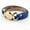 Gold Blue, variant on Geometric Round Disc Suede Leather Wrap Bracelet Bangle Men Women Jewelry Gifts