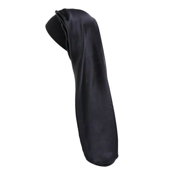 JUNTEX Women Extra Large Satin Long Sleep Cap for Dreadlocks Curly Hair Bonnet Loose Night Sleeping Hat Elastic Band Headwrap