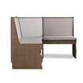thumbnail image 4 of Linon Natasha Corner Nook Dining Set Neutral Upholstered Seats in Natural Wood, 4 of 18