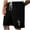 Black, variant on Mens Navy Printed Drawstring Shorts, Graphic Design, Summer Outdoor & Leisure