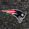 thumbnail image 4 of Men's Antigua Heather Black New England Patriots Fortune Quarter-Zip Pullover Jacket, 4 of 4