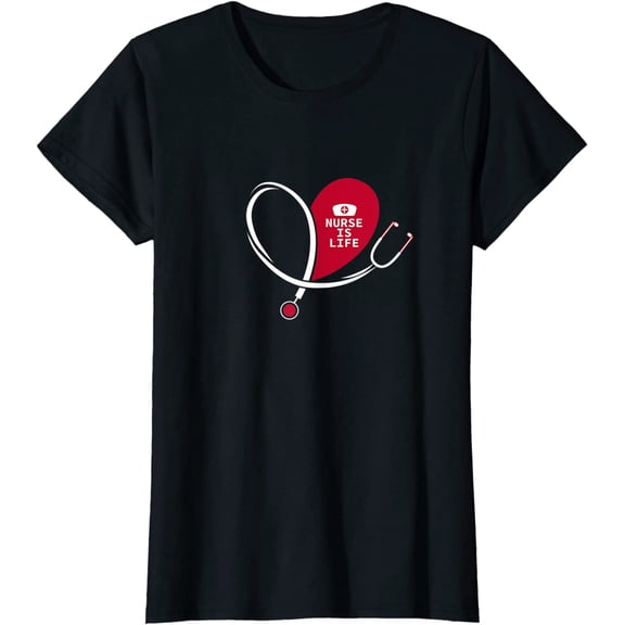 Nurse is Life Shirt, Nurses Week Gift for Women T-Shirt