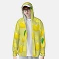thumbnail image 4 of Kll Bright Lemons Print Men'S Women’s Upf 50+ Sun Protection Outdoor Hoodie Jacket Long Sleeve Fishing Hiking Performance Shirt- Xx-Large, 4 of 8